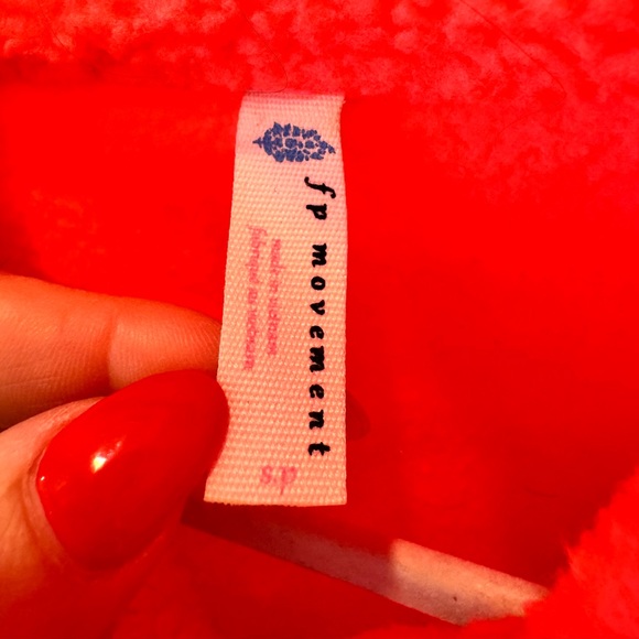 Free People Hit The Slopes Jacket Neon Coral - Picture 8 of 9